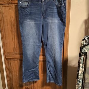 Angels Dark Blue Straight Leg Jeans